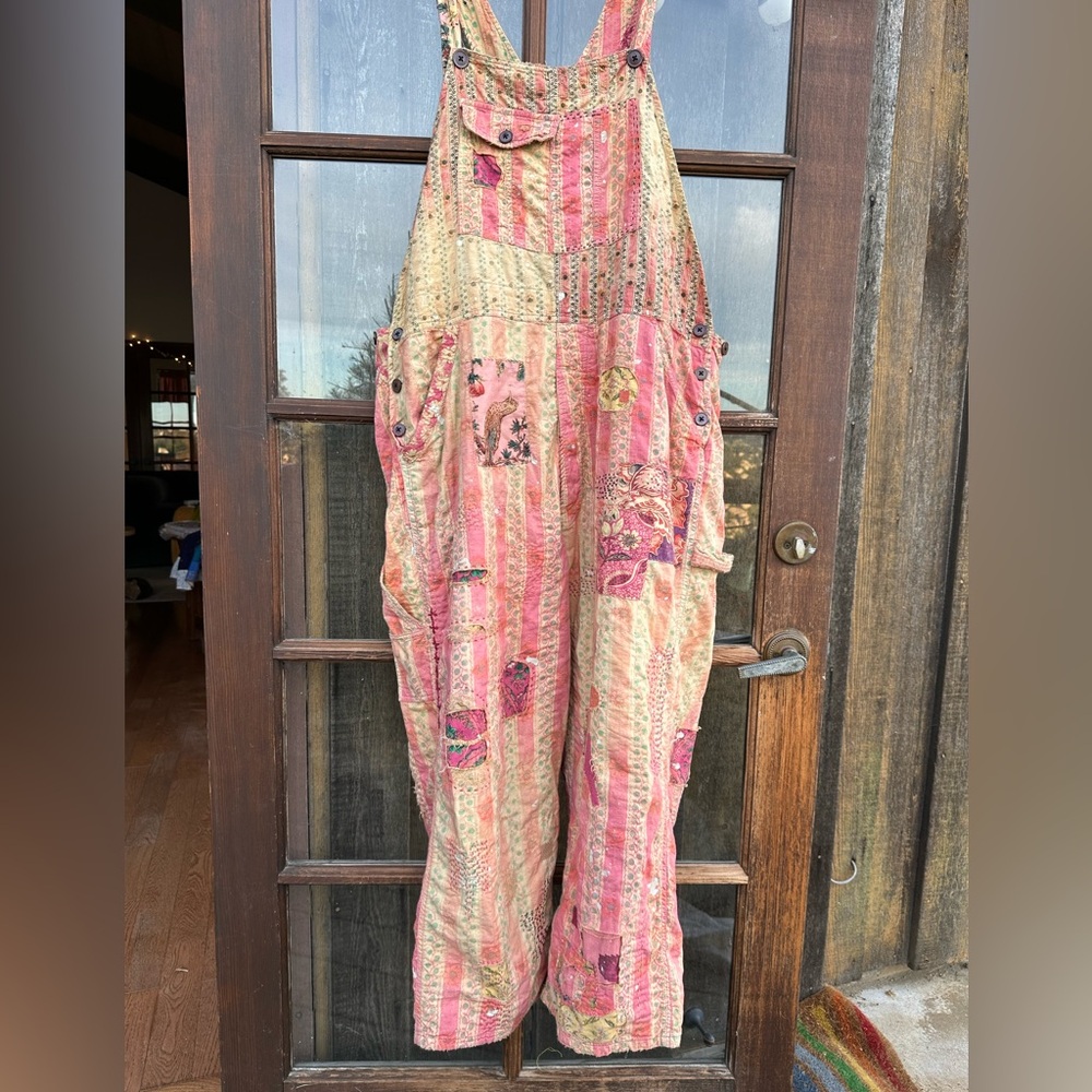 Magnolia Pearl Sunfaded Love Overalls 161 Sunrise Daisy European Cotton